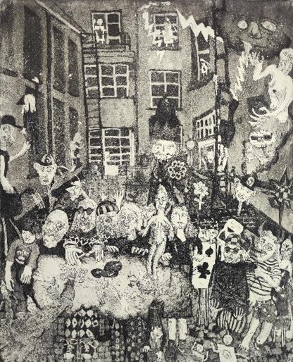 Lijnets/ aquatint van Gert-Jan Van Goethem (BEL) uit 2019